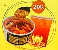 Topokki + Es Teh Manis 