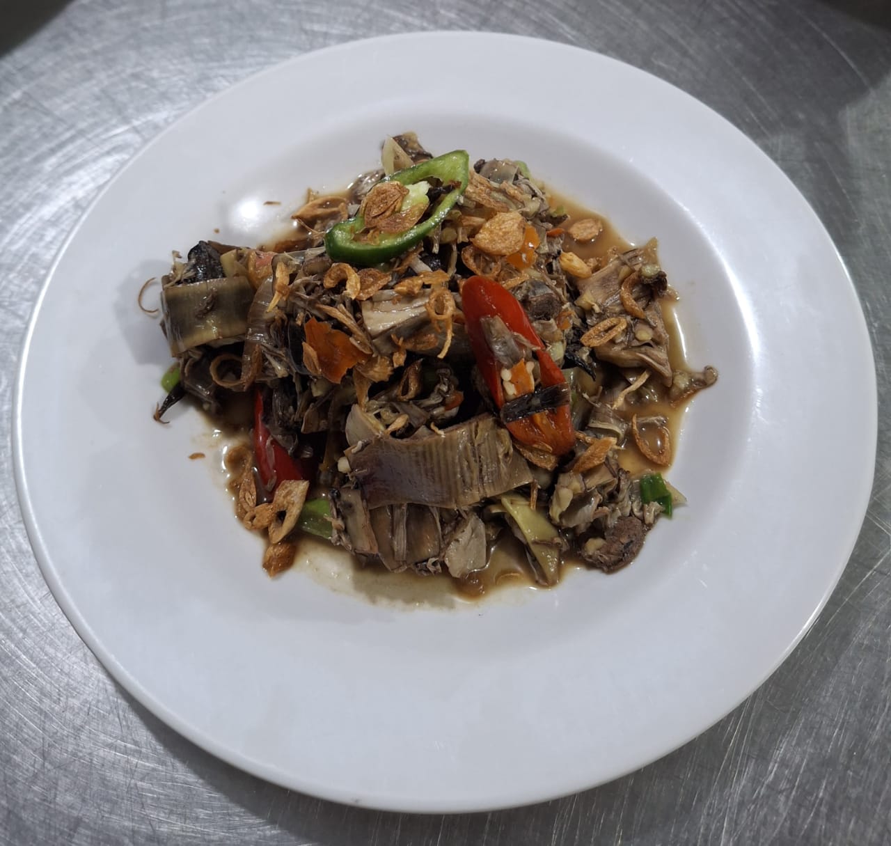 Oseng Jantung Pisang